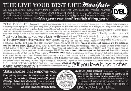Live Your Best Life Manifesto